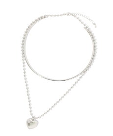 BAYFLOW カフハート2連ネックレス ベイフロー アクセサリー・腕時計 ネックレス ゴールド シルバー