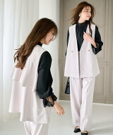 【SALE／11%OFF】Ranan Ranan/(W)バックフリルベストセットアップ ラナン スーツ・フォーマル セットアッ…