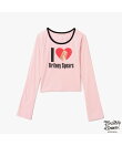 atmos pink x Britney Spears I LOVE Britney LS T-shirt PINK