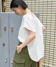 フレンチスリーブTシャツ/ タック入りTシャツ