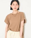 フレンチスリーブTシャツ/ タック入りTシャツ