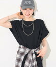 フレンチスリーブTシャツ/ タック入りTシャツ