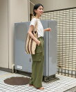 フレンチスリーブTシャツ/ タック入りTシャツ