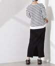 パネルボーダーワイドトップス