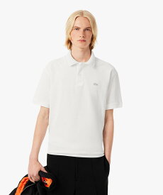 【SALE／30%OFF】LACOSTE ヘビーウェイトルーズフィットポロシャツ ラコステ トップス ポロシャツ グリーン ホワイト ネイビー【送料無料】
