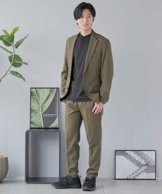 AWC .basic セットアップスーツ エーダブルシー スーツ・フォーマル セットアップスーツ カーキグリーン ネイビー ブラウン ブラック【送料無料】