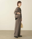 シルクライクサイドタックパンツ