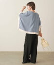 シルクライクサイドタックパンツ