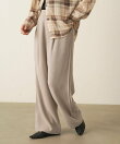 シルクライクサイドタックパンツ
