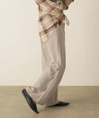 シルクライクサイドタックパンツ