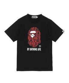 A BATHING APE LUX SPORT PATTERN BY BATHING APE TEE ア ベイシング エイプ トップス カットソー・Tシャツ ブラック ホワイト【送料無料】