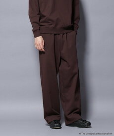 【SALE／30%OFF】NANO universe 「The Met」ロゴ刺繍 2WAYワイドスウェットパンツ(セットアップ可) ナノユニバース パンツ その他のパンツ ブラウン グレー ネイビー【送料無料】