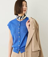 ROPE' ギマコットンフレンチスリーブニット/セットアップ対応・イージーケア ロペ トップス ニット ブラ…
