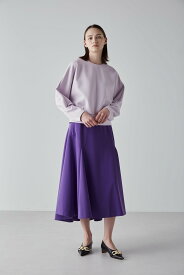 【SALE／50%OFF】ADORE ストレッチダブルクロススカート アドーア スカート その他のスカート パープル ブラック【送料無料】