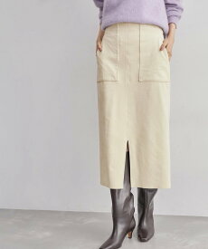 ROPE' 【高評価】スエードポケット付きスカート ロペ スカート その他のスカート ホワイト ブラウン ベージュ ピンク【送料無料】