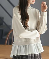 rps フェイクスウェードレイヤー風プルオーバー アールピーエス トップス その他のトップス ブラック ホ…