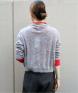 シンゾーン SHEER ARGYLE KNIT CARDIGAN