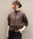 シンゾーン SHEER ARGYLE KNIT CARDIGAN