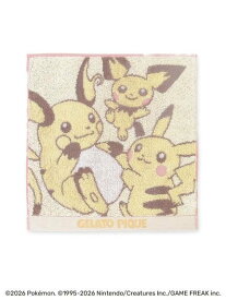 gelato pique 【ポケモン】ハンドタオル ジェラートピケ ファッション雑貨 ハンカチ・ハンドタオル ピンク イエロー
