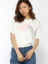 【BROWNY】(L)レインボーロゴプリントTシャツ