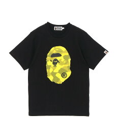 A BATHING APE RADIATION CAMO BIG APE HEAD TEE ア ベイシング エイプ トップス カットソー・Tシャツ ブラック ホワイト【送料無料】