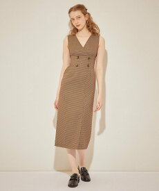 【SALE／50%OFF】DEICY バックレースアップジャンパースカート デイシー ワンピース・ドレス ワンピース ホワイト ブラウン ブラック【送料無料】