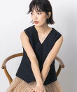 LUラメリネンベスト