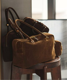 IENA 《予約》Manuel MILANO/マニュエルミラノ SUEDE BOSTON スエードボストンバッグ イエナ バッグ ボストンバッグ ブラウン【送料無料】