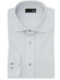 TAKA-Q ノンアイロンストレッチ NEWスタンダードフィット ワイドカラー長袖ニットシャツ 【25AW】 タカキュー スーツ・フォーマル Yシャツ・カッターシャツ グレー【送料無料】