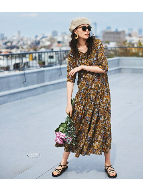 Vis フォークロアティアードワンピース Rakuten Fashion 楽天ファッション 旧楽天ブランドアベニュー At3867