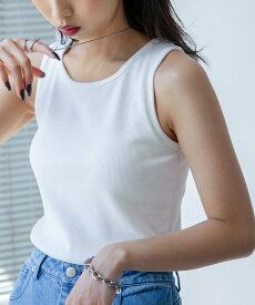 Chillfar 【24ss-ch206】Chillfar カップ付きタンク チルファー トップス ノースリーブ・タンクトップ ブラウン ブラック グレー ホワイト