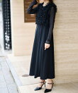 Ranan/(W)<3点セット>チュールフリルベストフレアワンピース