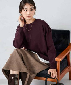 a.v.v 【2点セット】クロップドニット&ベーシックブラウス アー・ヴェ・ヴェ トップス ニット グレー ブラック パープル グリーン【送料無料】