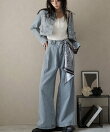 【セットアップ】デニムジャケット&デニムパンツ スカーフ付き