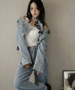 【セットアップ】デニムジャケット&デニムパンツ スカーフ付き