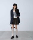 インナーパンツ付きチェックミニスカート