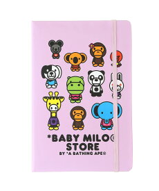 BABY MILO STORE BABY MILO NOTE BOOK ア ベイシング エイプ 文房具 手帳・メモ帳 パープル