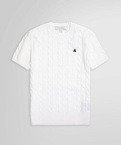 BROOKS BROTHERS �X�[�s�}�R�b�g�� GF���S �P�[�u�� �V���[�g�X���[�u�Z�[�^�[ �u���b�N�X �u���U�[�Y �g�b�v�X �j�b�g �z���C�g �l�C�r�[�y���������z
