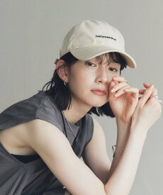 【SALE／30%OFF】DOUX ARCHIVES BETWEENロゴキャップ ドゥアルシーヴ 帽子 その他の帽子 ベージュ ブラウン