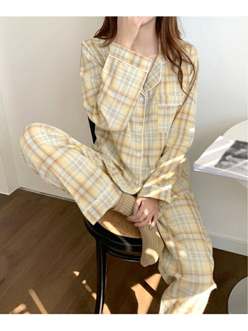 Grandeir チェック柄セットアップルームウェア Rakuten Fashion 楽天ファッション 旧楽天ブランドアベニュー Cf2870