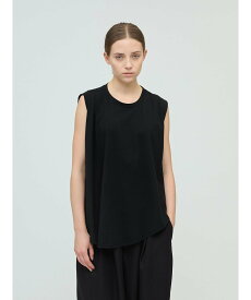 【SALE／20%OFF】mizuiro ind mizuiro ind クルーネックアシンメトリープルオーバー マーコート トップス カットソー・Tシャツ ネイビー ホワイト ブラック【送料無料】