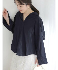 La Totalite 【洗える】TICCA/ティッカ スキッパーシャツ ラ トータリテ トップス シャツ・ブラウス ネイビー ピンク ブルー ホワイト【送料無料】