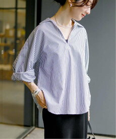 La Totalite 【洗える】TICCA/ティッカ スキッパーシャツ ラ トータリテ トップス シャツ・ブラウス ネイビー ピンク ブルー ホワイト【送料無料】
