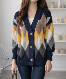 【SALE／64%OFF】Amulet 【Amulet】ニットカーディガン アミュレット トップス カーディガン レッド カーキグリーン ネイビー グレー ホワイト