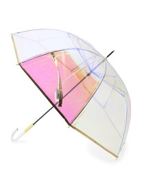 grove Wpc.パイピングシャイニーアンブレラプラ(長傘) グローブ ファッション雑貨 傘・長傘 ゴールド ピンク