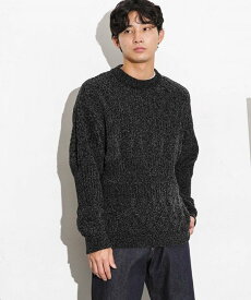 【SALE／30%OFF】NANO universe PENDLETON/別注 モールニットPO ナノユニバース トップス ニット ブラック ホワイト【送料無料】