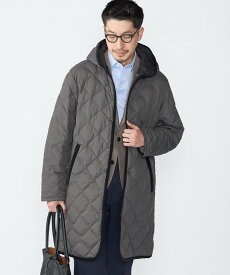 【SALE／10%OFF】SHIPS MEN 【WEB限定/SHIPS別注】TAION:＜手洗い可能＞ダウン キルティング フードコート シップス ジャケット・アウター ダウンジャケット・ダウンベスト グレー ブラック ネイビー【送料無料】