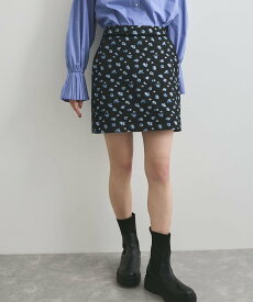 【SALE／60%OFF】VIS フラワージャガードミニスカート ビス スカート その他のスカート ブラック ネイビー