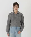 <a/mie>フロントジップニット