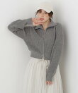 <a/mie>フロントジップニット